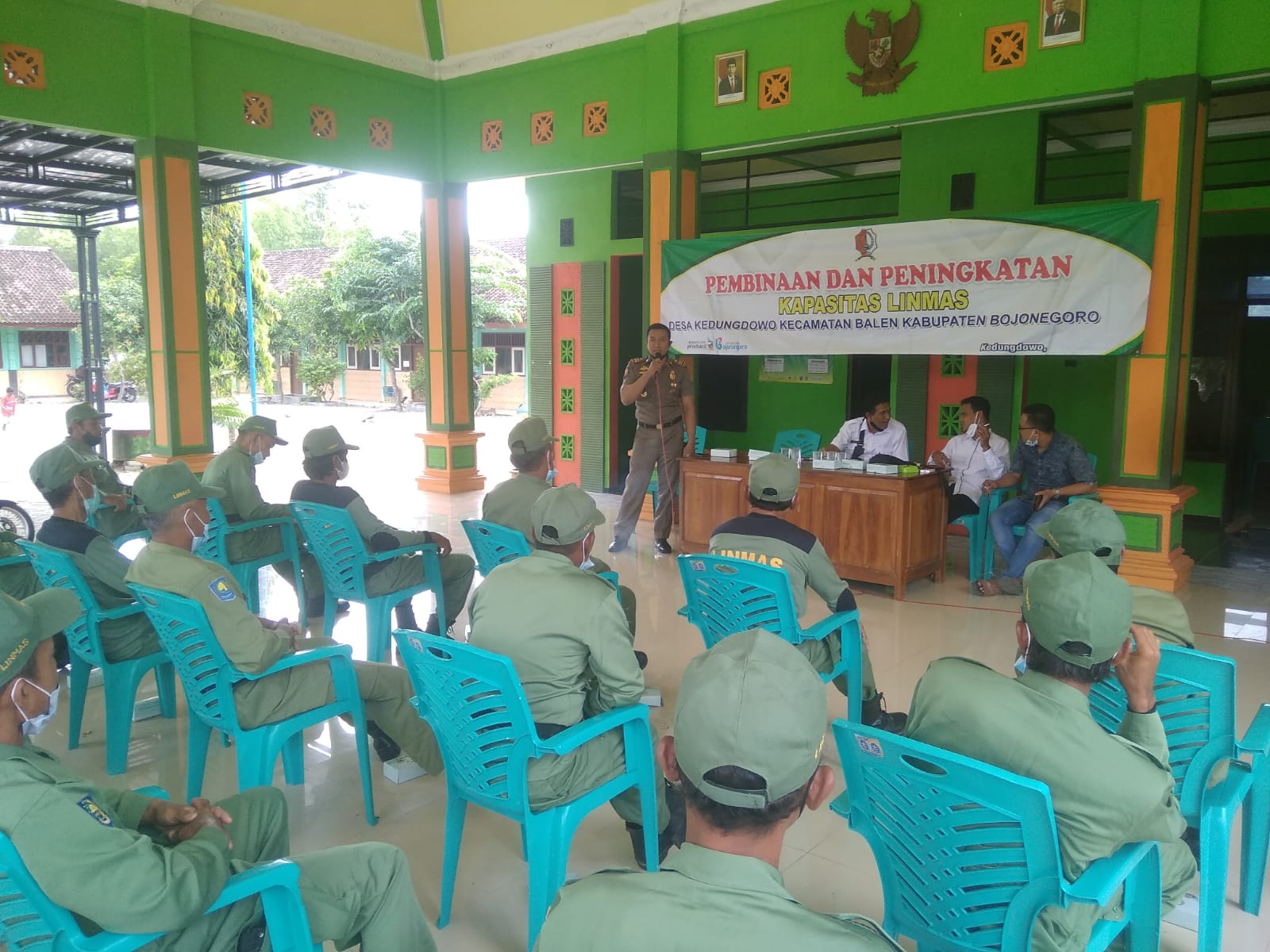 Pemerintah Desa Kedungdowo adakan  Pembinaan dan Peningkatan Kapasitas Satlinmas Desa