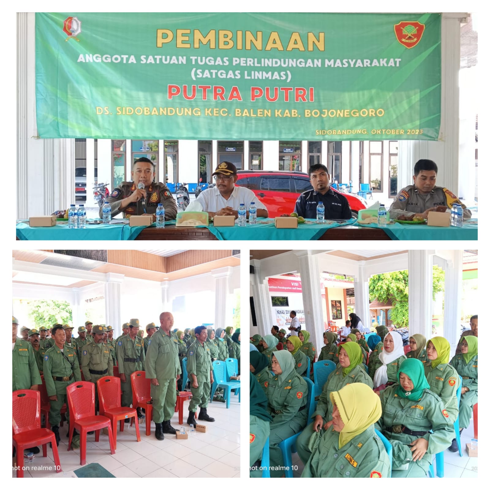 PEMDES SIDOBANDUNG ADAKAN PEMBINAAN SATGAS LINMAS TAHUN 2023