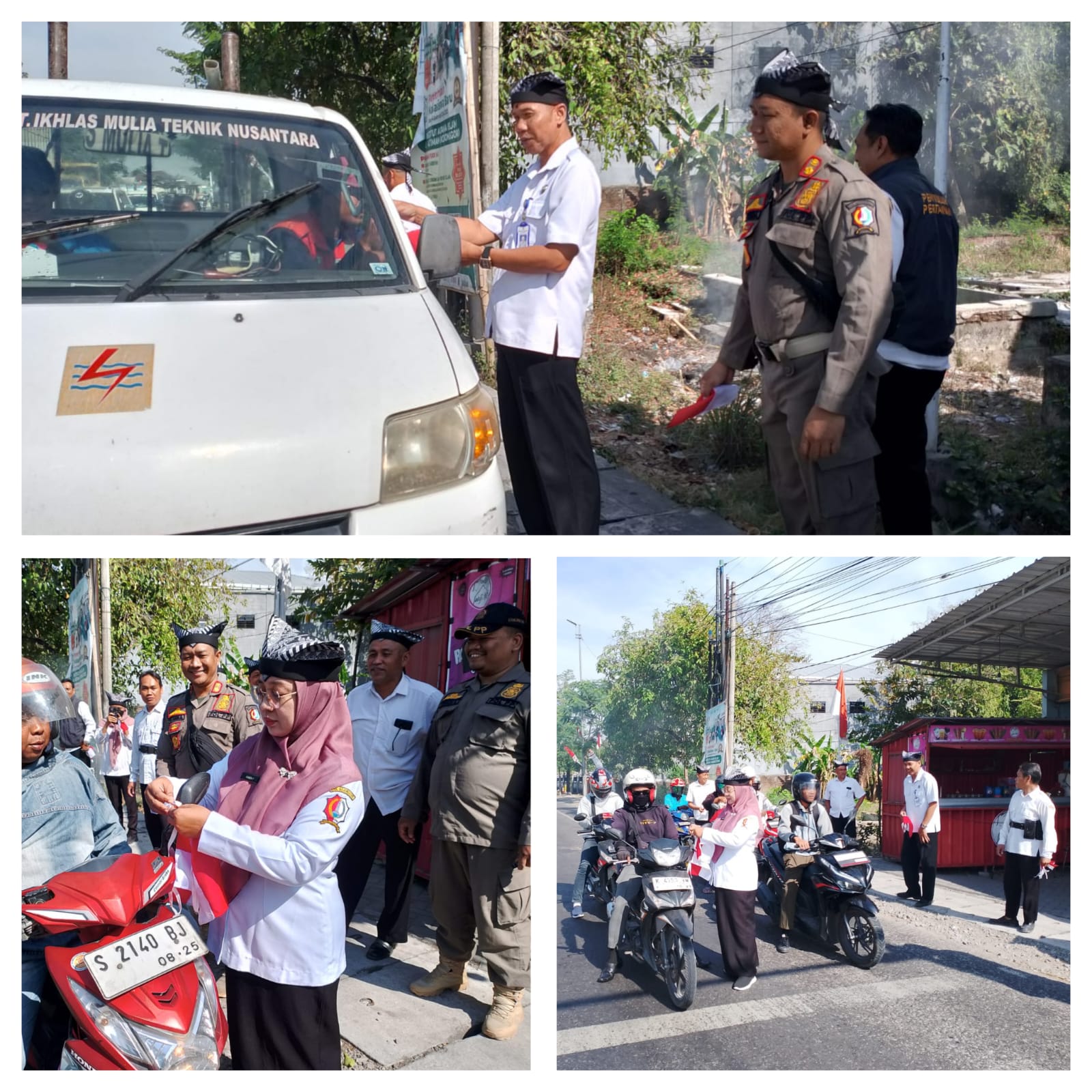 Pembagian bendera merah putih
