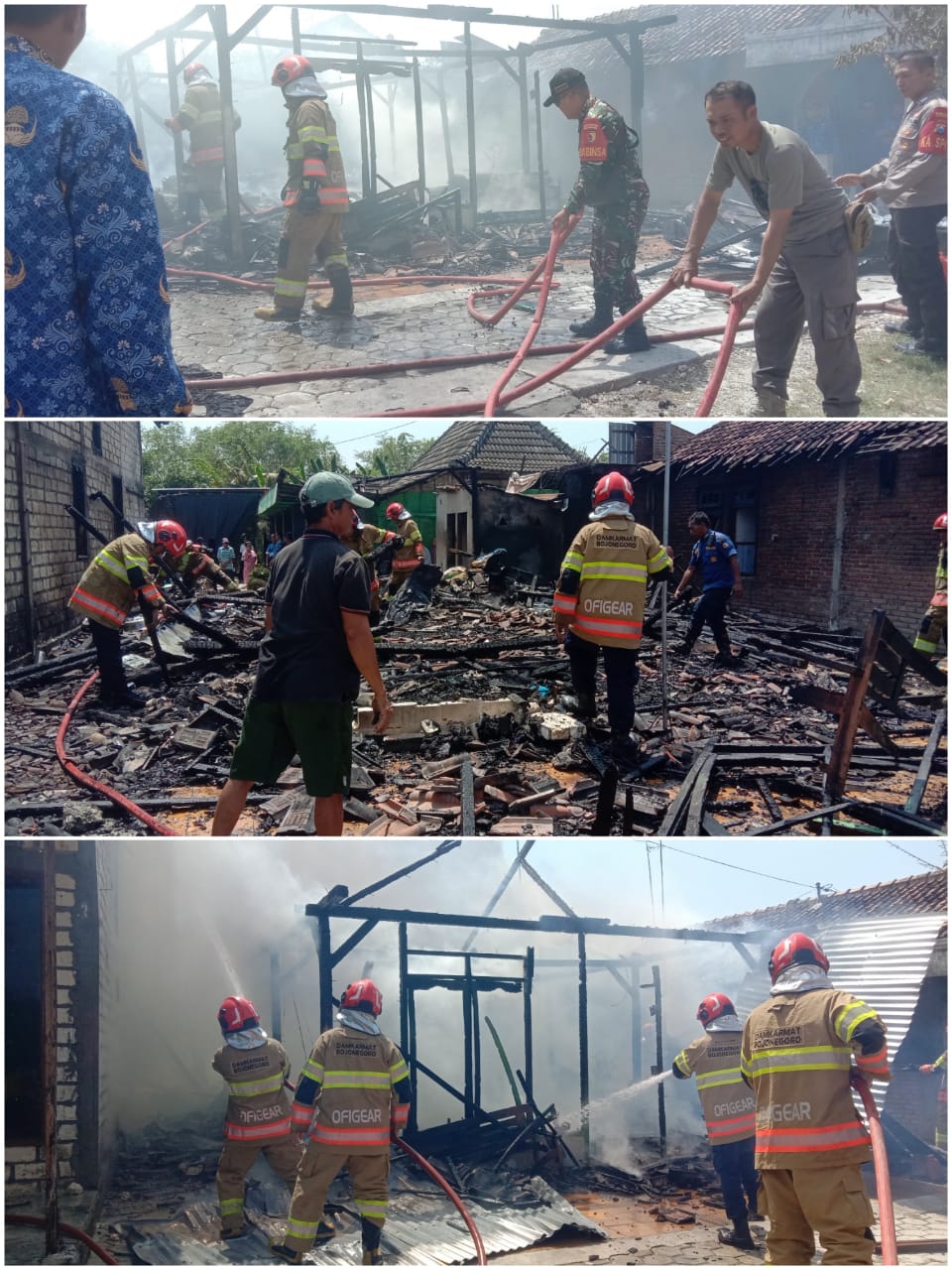 Konsleting Listrik Mengakibatkan Kebakaran Hebat