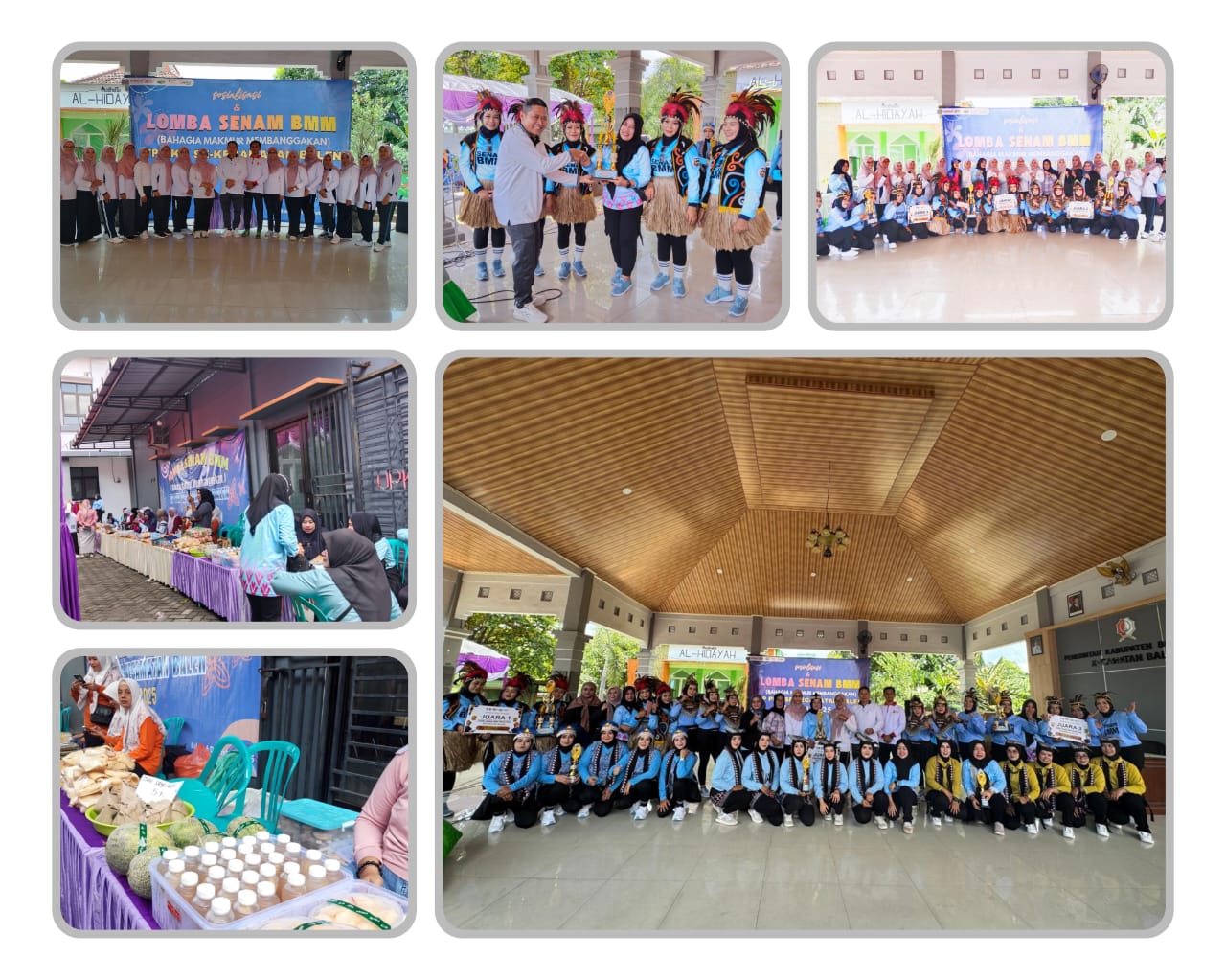 Lomba Senam Bahagia, Makmur, Membanggakan dan di meriahkan Bazar UMKM
