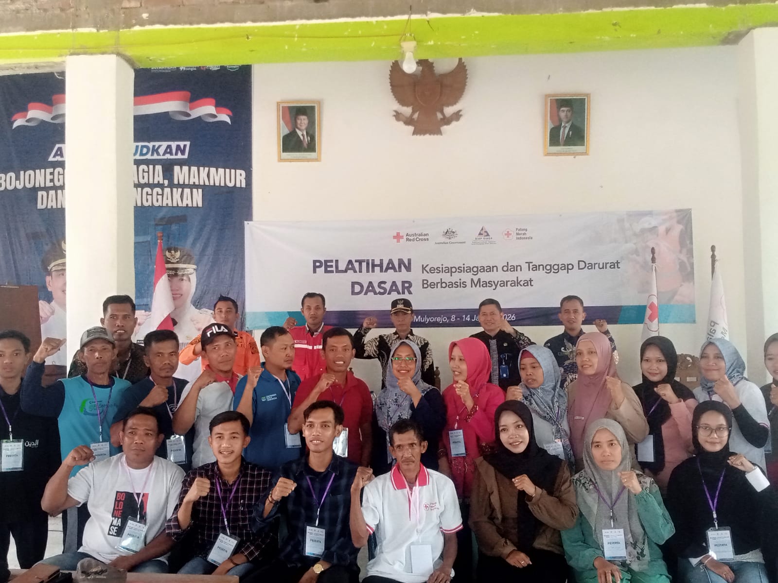 Dongkrak Sikap Tanggap Bencana, Pelatihan KBBM Rampung Digelar di Desa Mulyorejo Kecamatan Balen