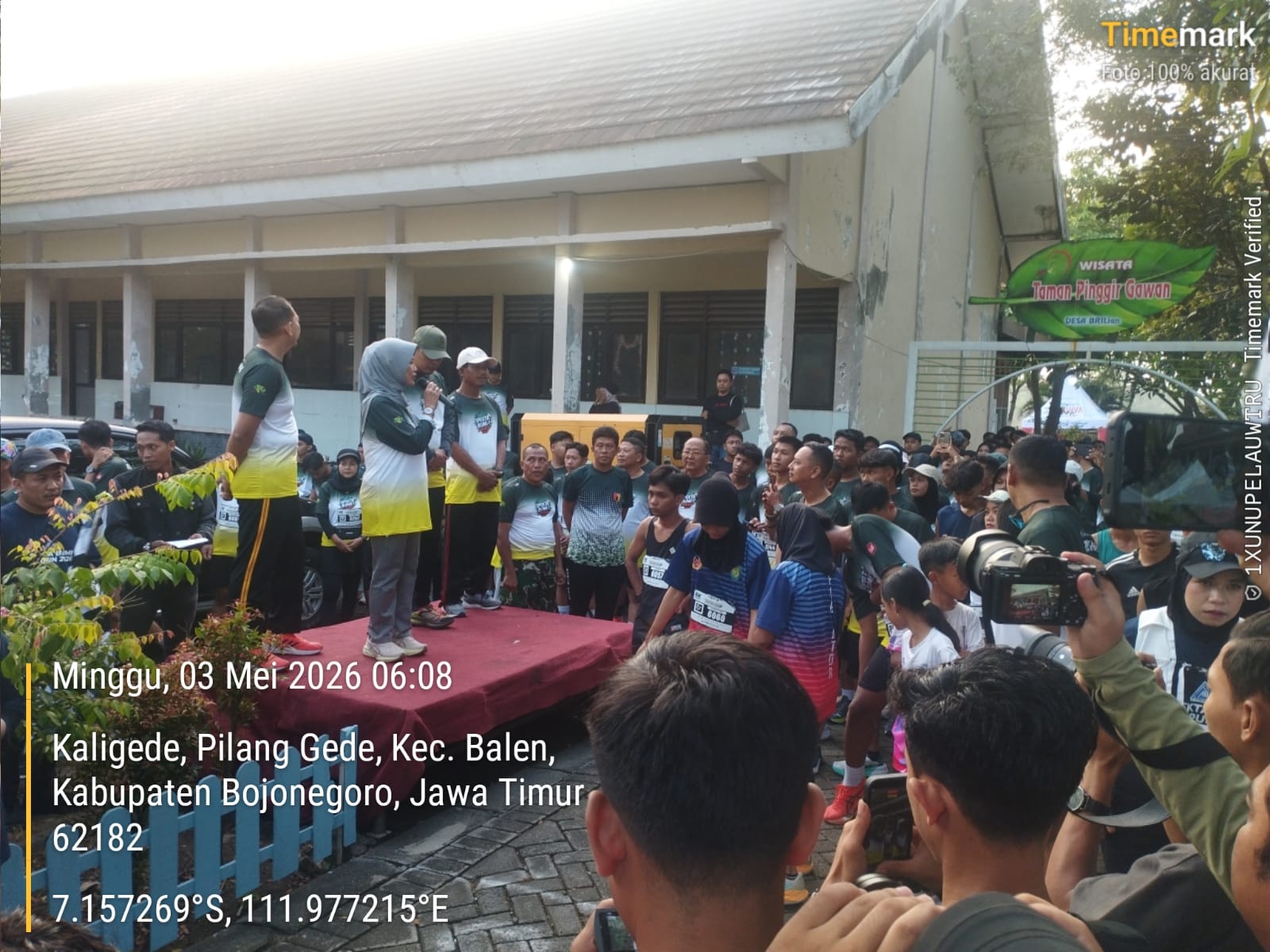 Sambut Peringatan BBGRM dan HKG-PKK, Ratusan Peserta Spekta Bumi Fun Run 2026 Padati Desa Pilanggede