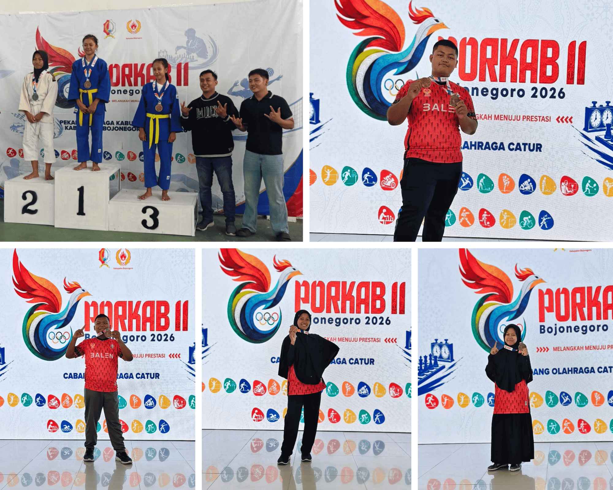 Putra-Putri Kebanggan Kecamatan Balen Panen Medali Dalam Gelaran Porkab Bojonegoro Tahun 2026