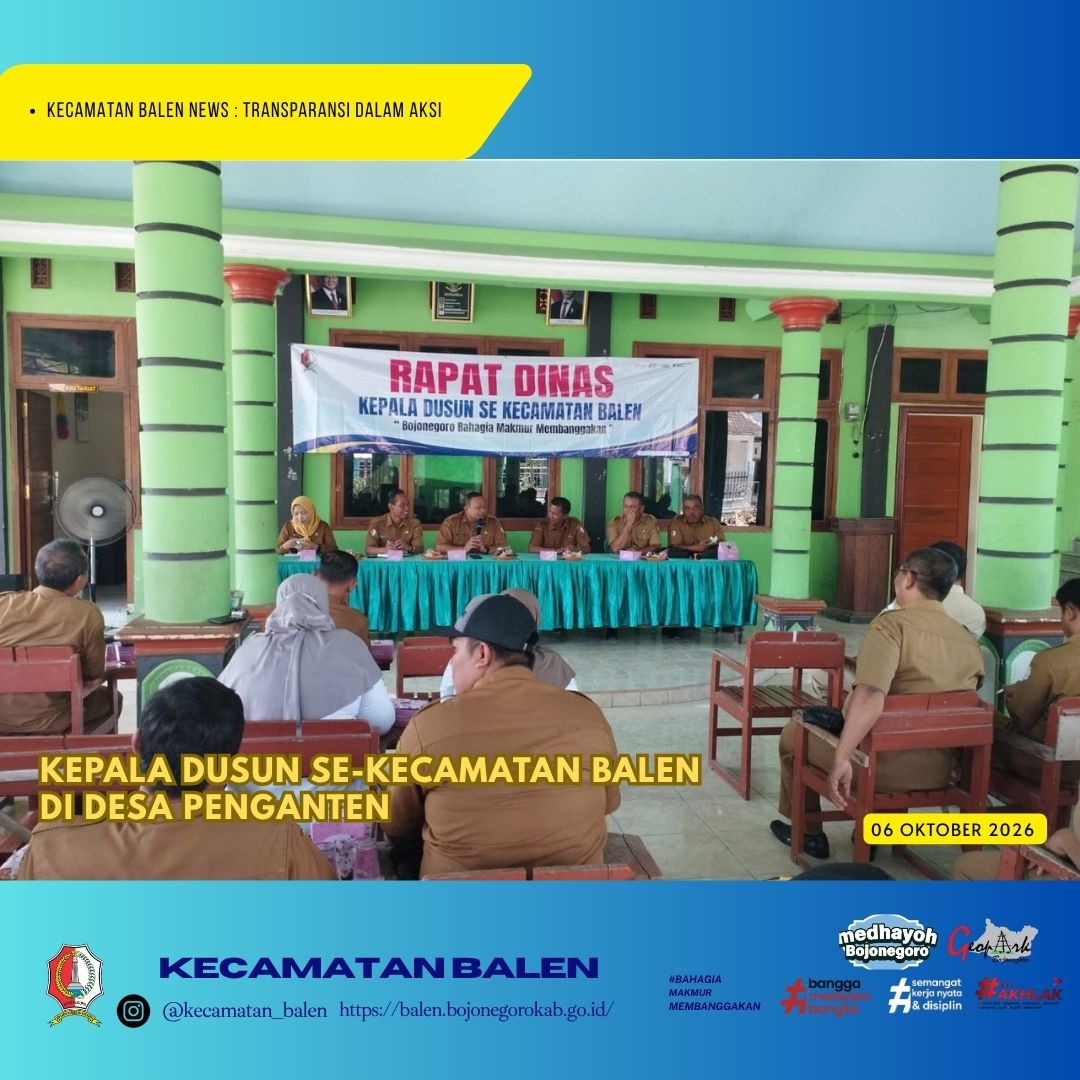 Sinergi tanpa batas Konferensi Kasun se-Kecamatan Balen Usai Digelar.
