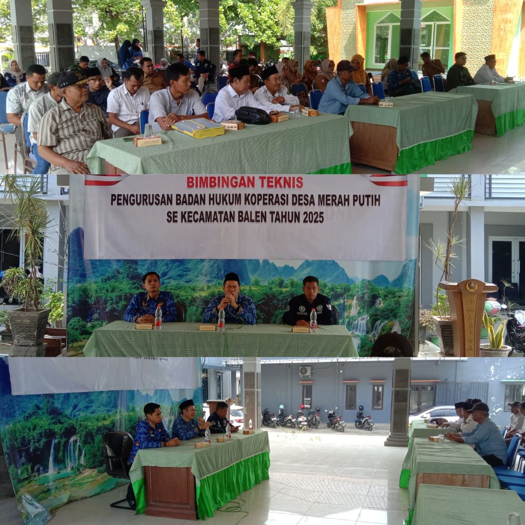 Bimbingan Teknis Kepengurusan Badan Hukum Koperasi Desa Merah Putih Se-Kecamatan Balen Tahun 2025